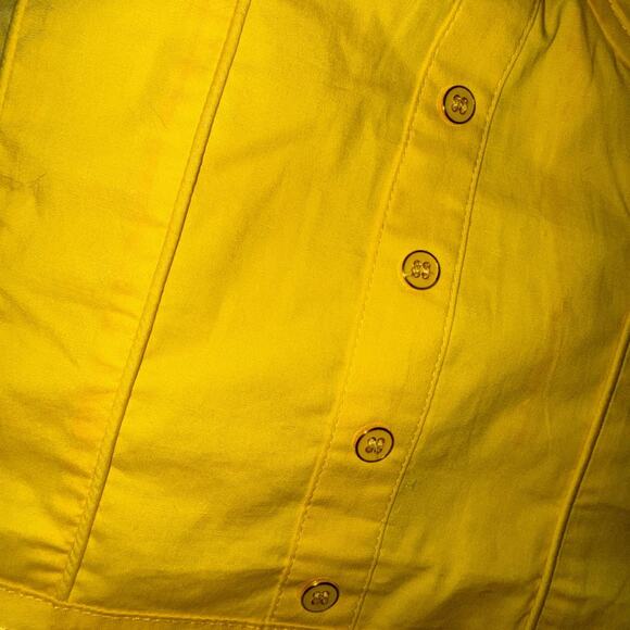 Yellow Beaded Corset Top L - Picture 6 of 7